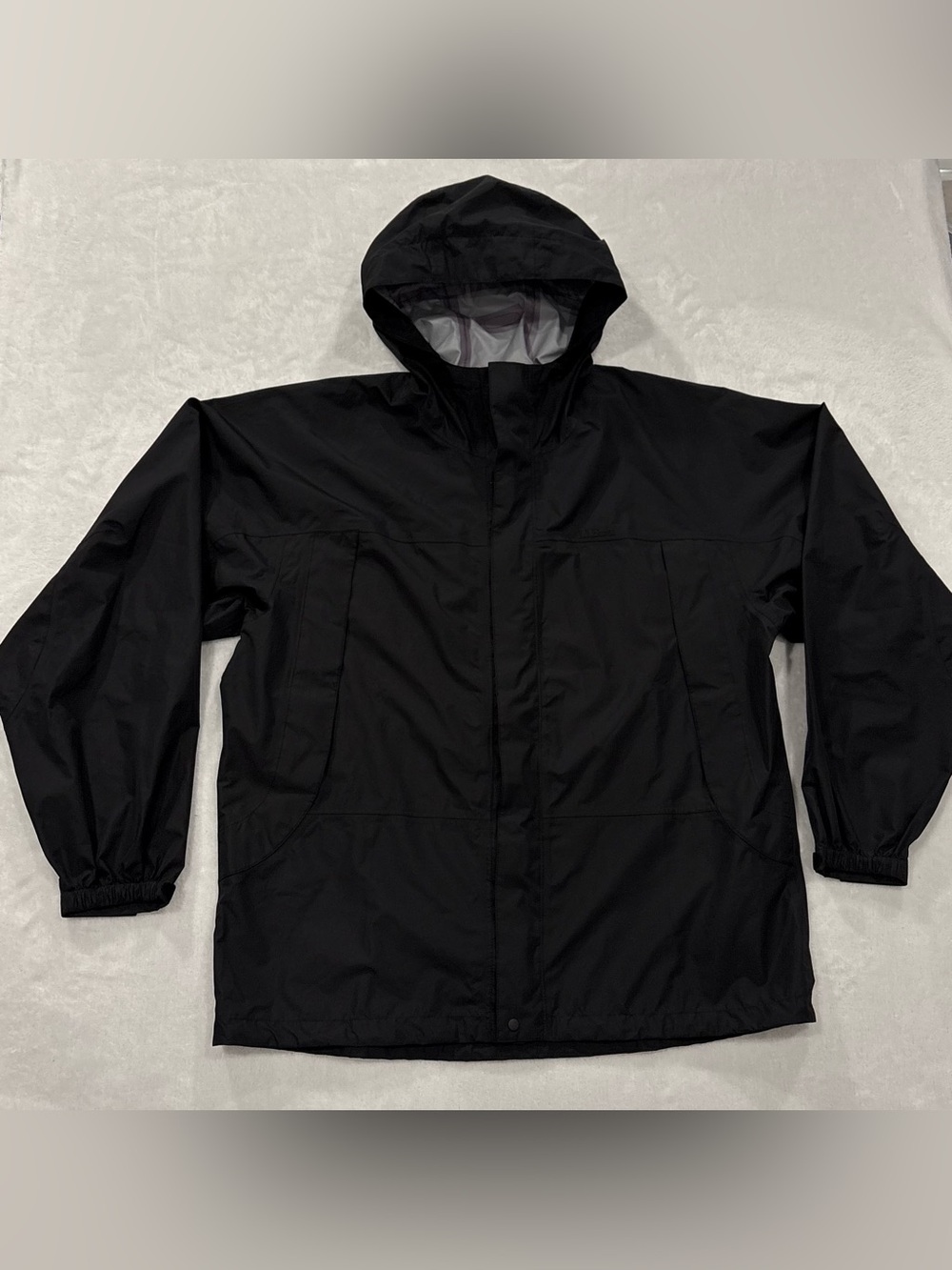 LL Bean Black Waterproof Rain Jacket Men's Size XXL